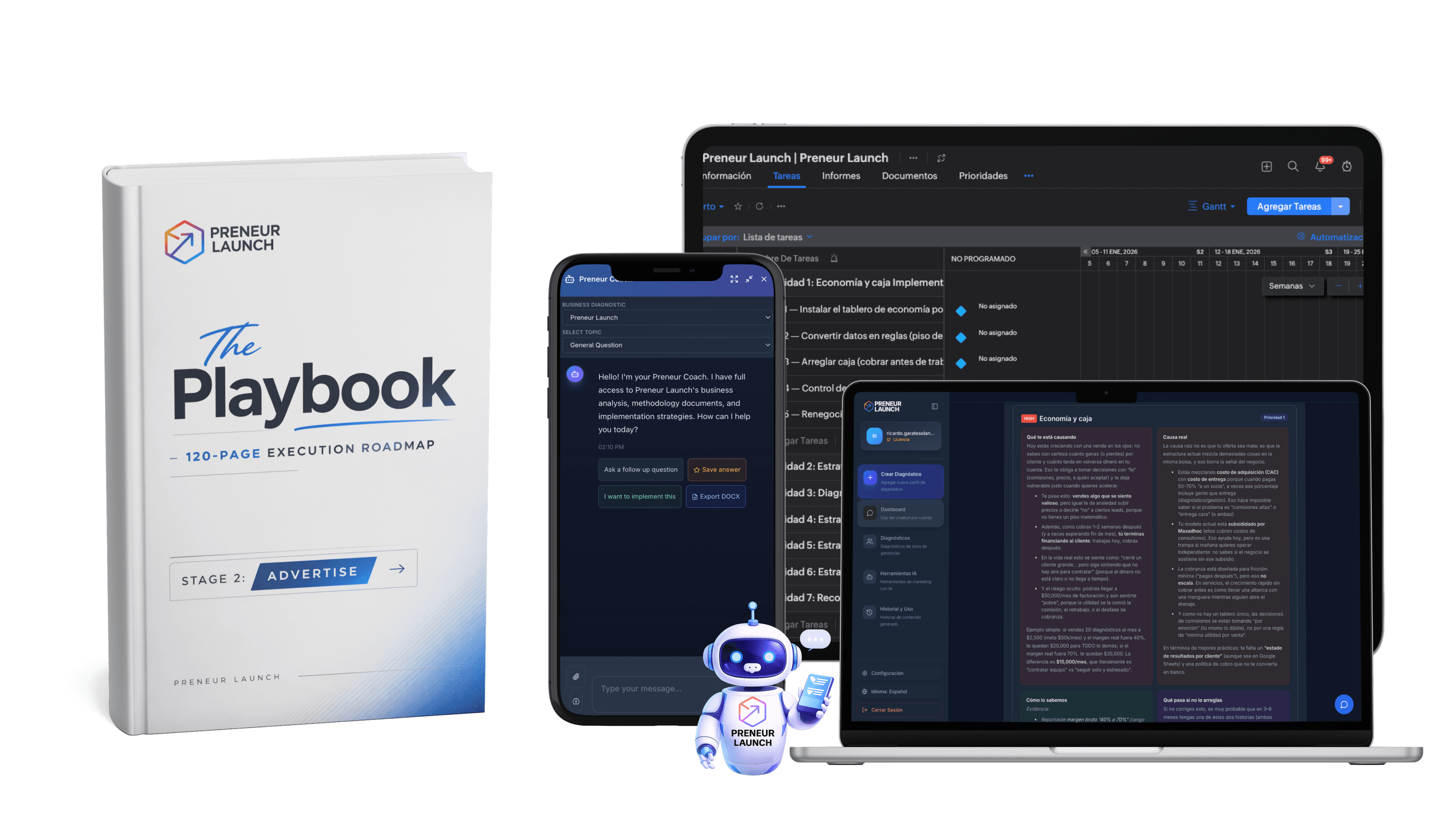 Preneur Launch diagnostic preview